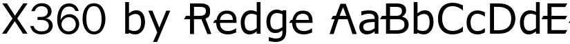 X360 by Redge font