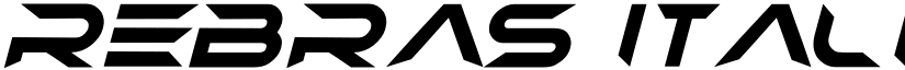 Rebras Italic font
