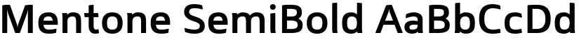 Mentone SemiBold font