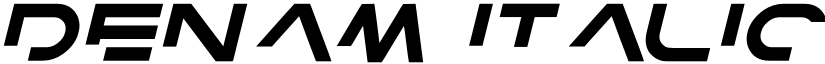 Denam Italic font