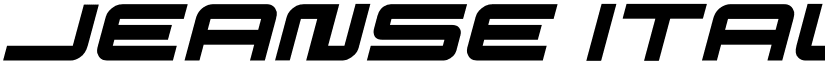 JEANSE Italic font