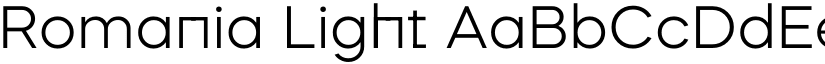 Romania Light font