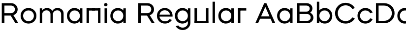 Romania Regular font