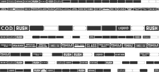 Old Labels JNL font preview