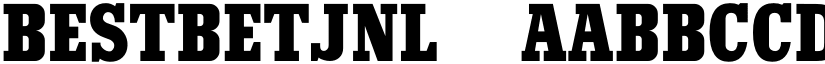 BestBetJNL ☞ font