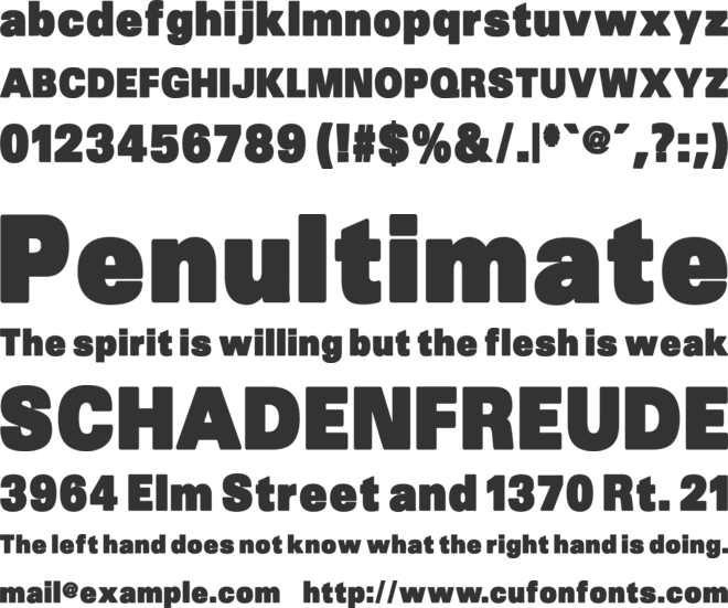 SansBlack font preview