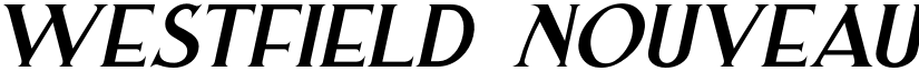 Westfield Nouveau JNL Oblique font