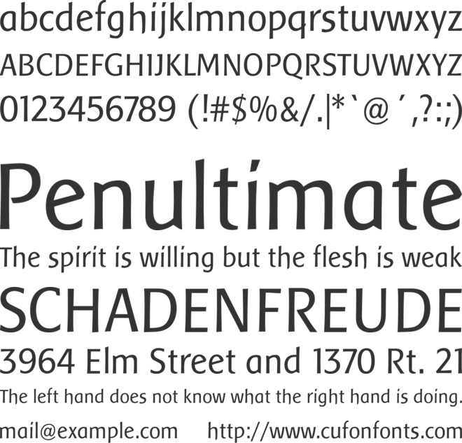 Baar Sophia font preview