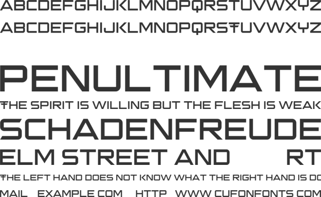 Toussaint font preview