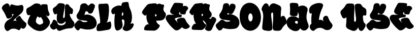 ZOYSIA Personal Use font