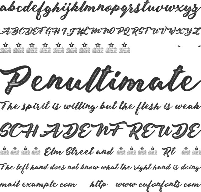 Colours Personal Use font preview