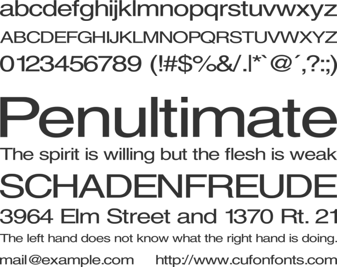 Sveningsson font preview