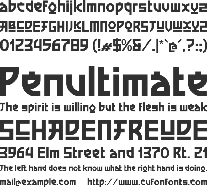 Money Game font preview