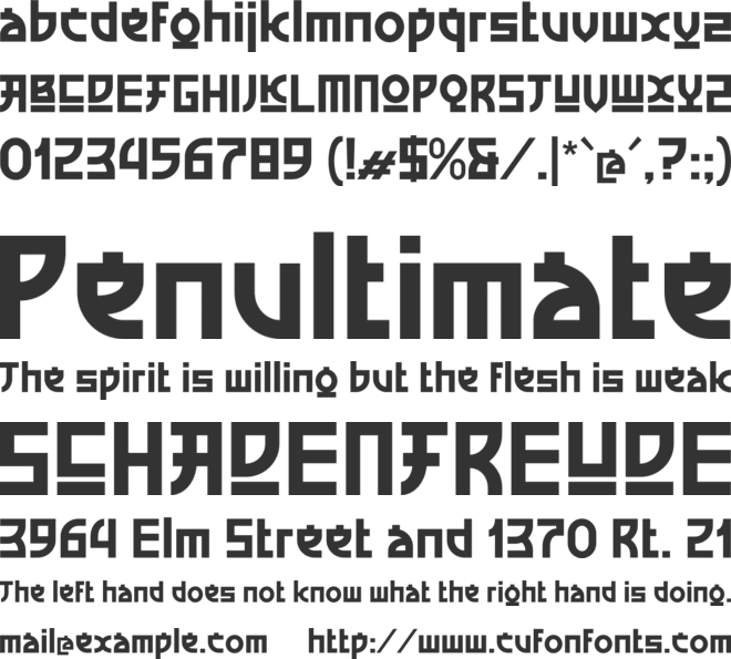 Money Game font preview