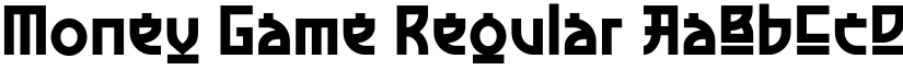Money Game Regular font