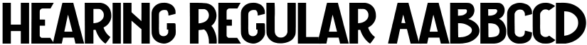 Hearing Regular font