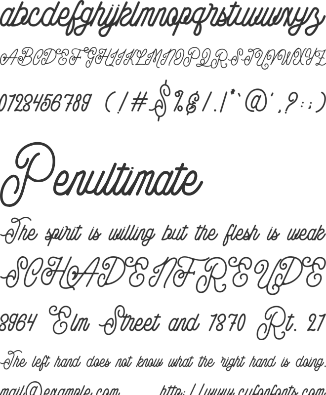 Folkestone font preview