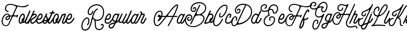 Folkestone Regular font