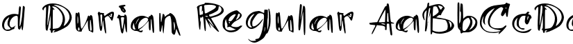d Durian Regular font