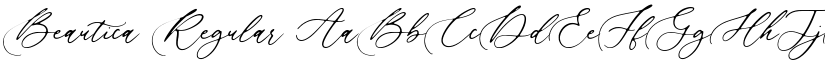Beautica Regular font