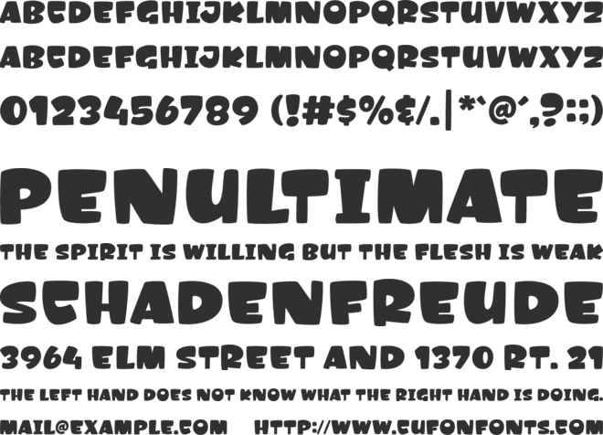 Amonk font preview