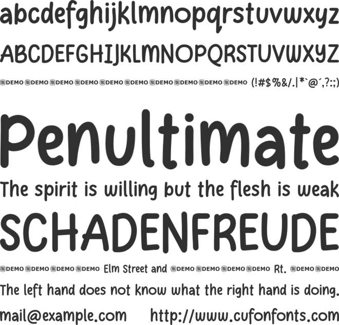 Featly Note font preview