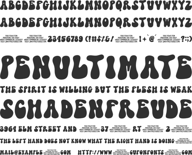 StayVibes font preview