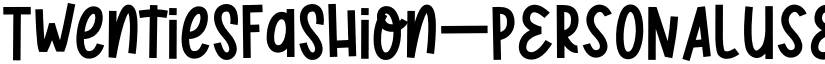 TwentiesFashion_PERSONALUSE Regular font