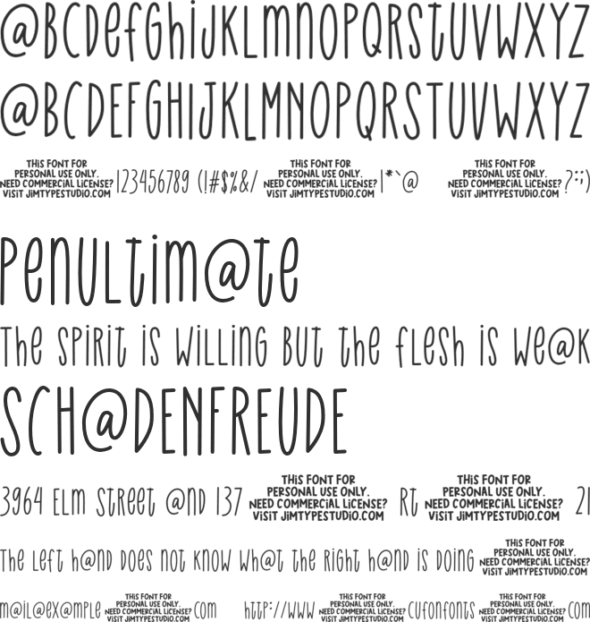 HeyPixie font preview