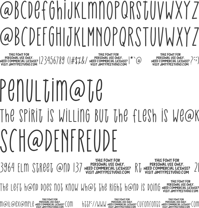 HeyPixie font preview