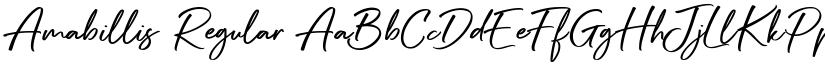 Amabillis Regular font