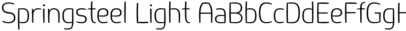 Springsteel Light font