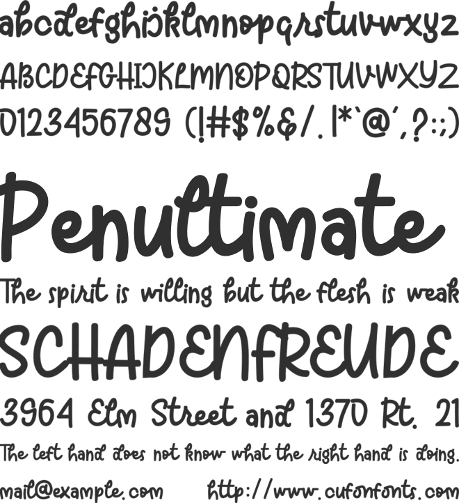 Willond font preview