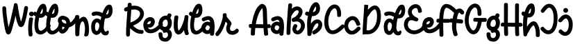 Willond Regular font
