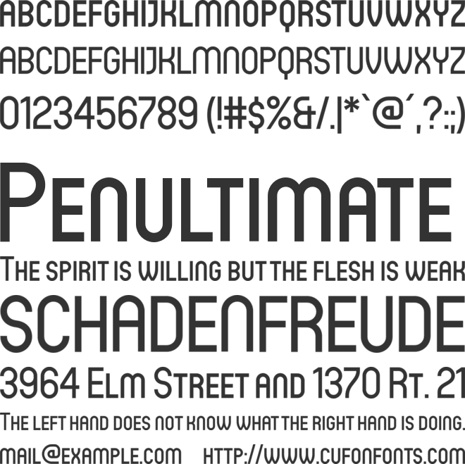 Circula font preview