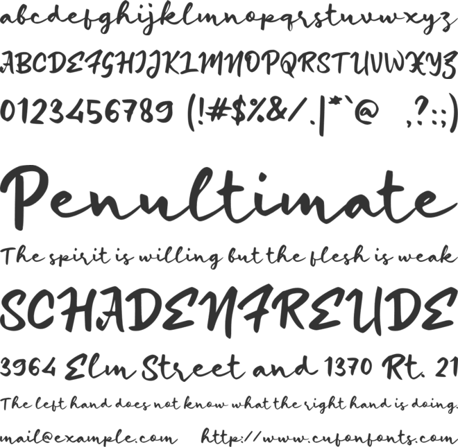 d Daerah Singatur font preview