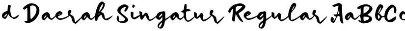 d Daerah Singatur Regular font