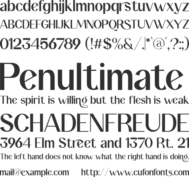 Maguire font preview