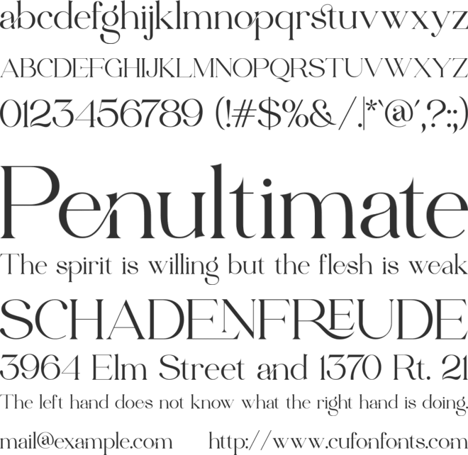 Edhan Martine font preview