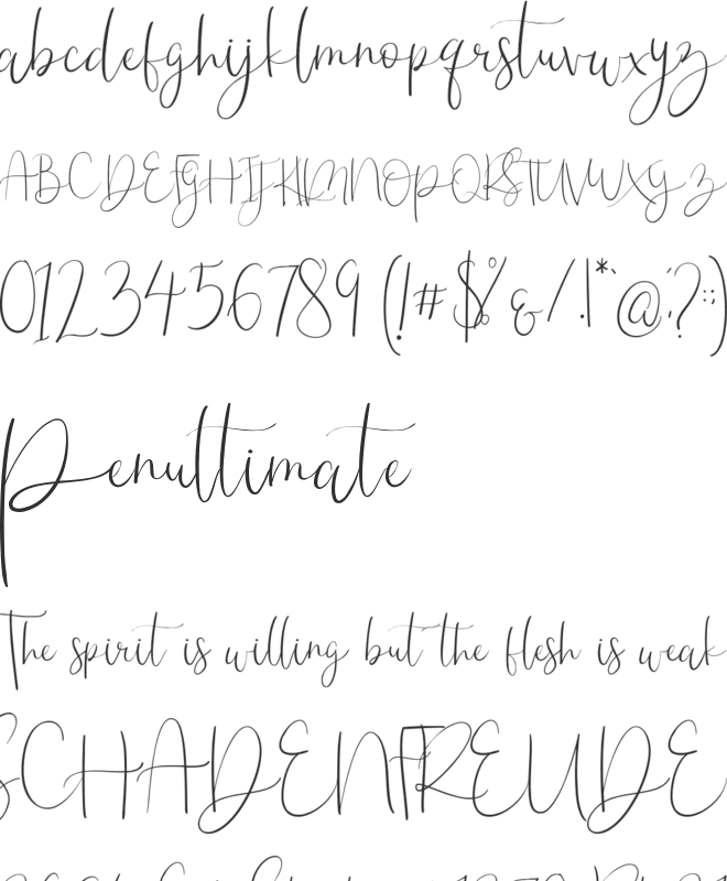 Meraviglias font preview