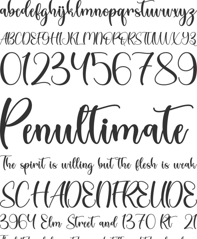 Christmas Style - Personal Use font preview