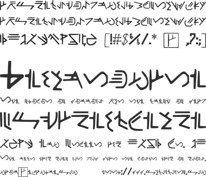 ForerunnerHALO font preview