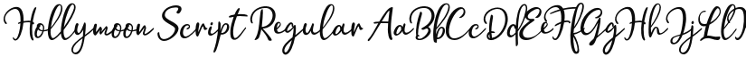 Hollymoon Script font download