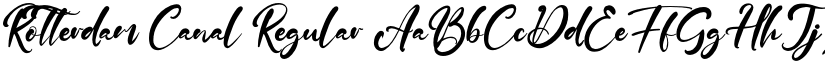 Rotterdam Canal Regular font