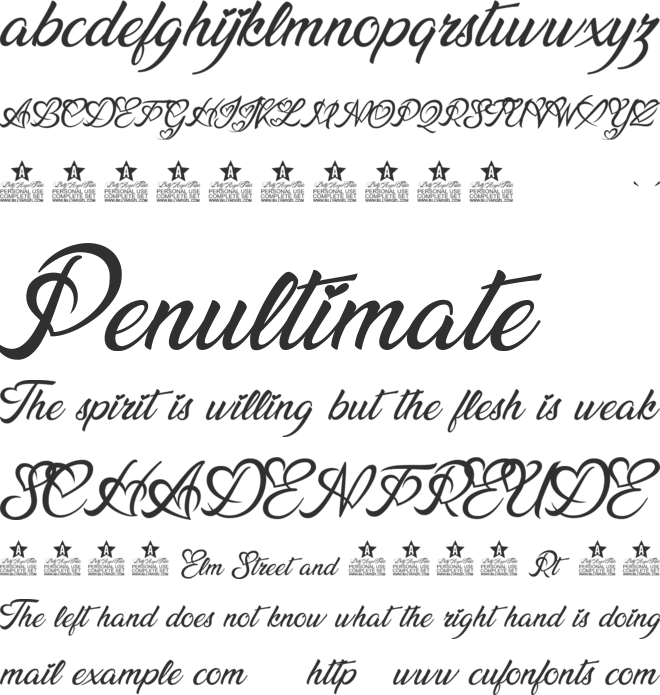 Lucy Said Ok Personal Use font preview