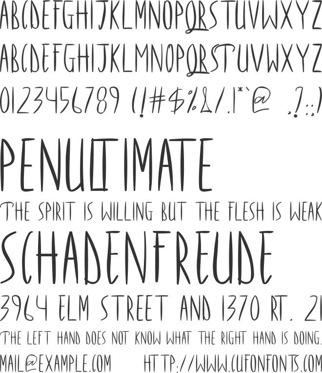 Jezzika font preview