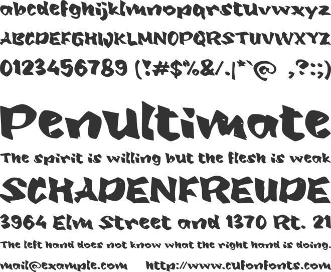 d Dorama font preview