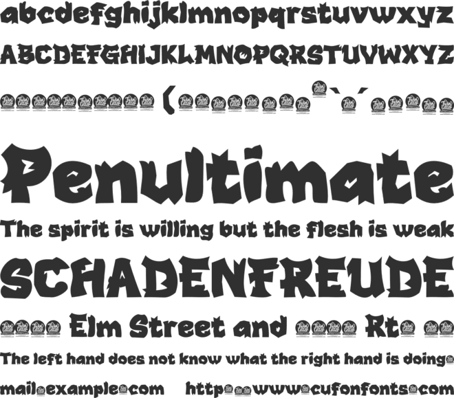 BEKORG font preview