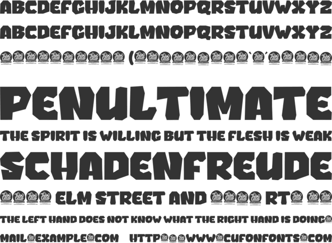 BONKARD font preview