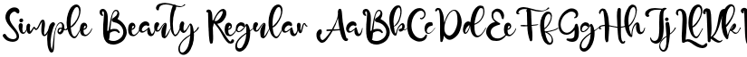 Simple Beauty Regular font